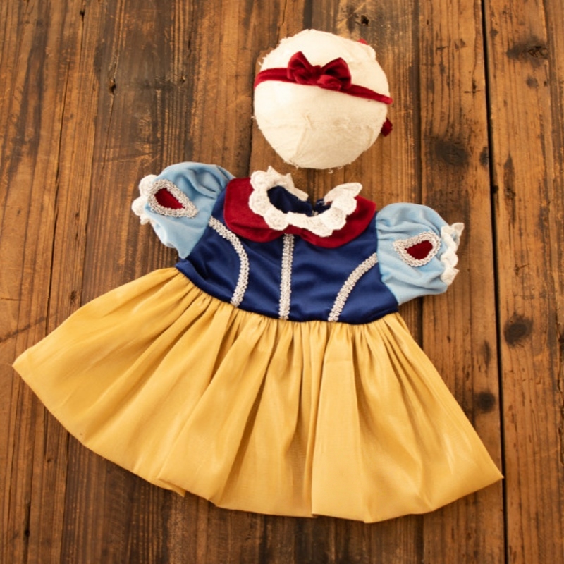 Snow White Princess Dress Set - Baby Girl Newborn Photography Outfit - Image 2